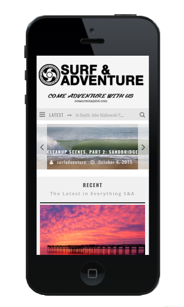 Surf and Adventure Mobile preview